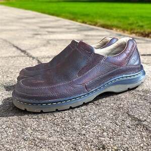 Dr. Martens Orson Mens Size 10 Brown Pebbled Leather Slip-On Loafers Shoes